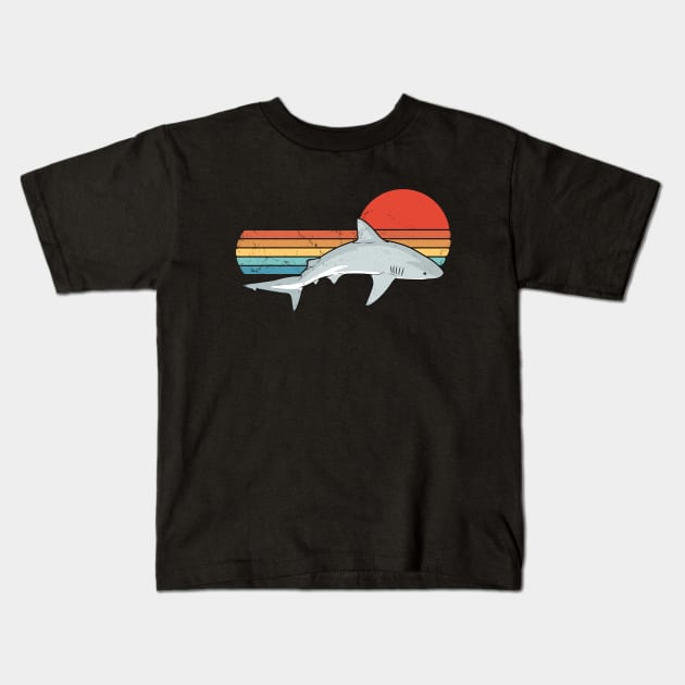 Bull Shark Diving Kids T-Shirt by NicGrayTees